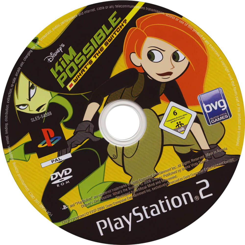 Лицензионный диск Kim Possible Whats the Switch для PlayStation 2